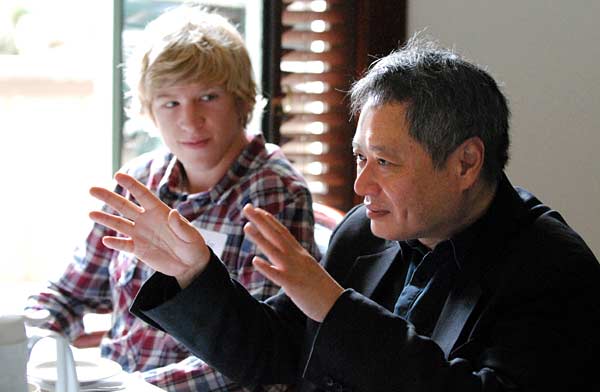 Ang Lee (right) and Dylan Baker (right)