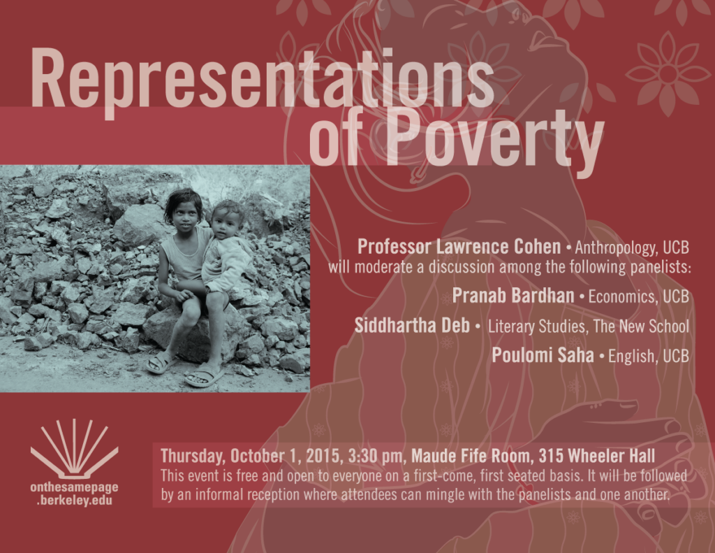 Poster for Representations of Poverty event