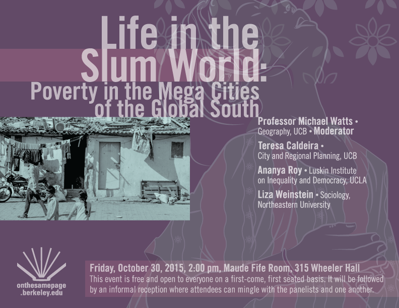 Poster for Life in the Slum World event