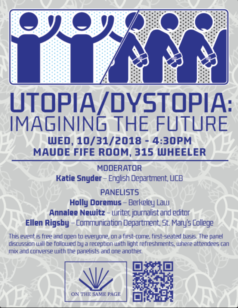 Poster for Utopia/Dystopia event